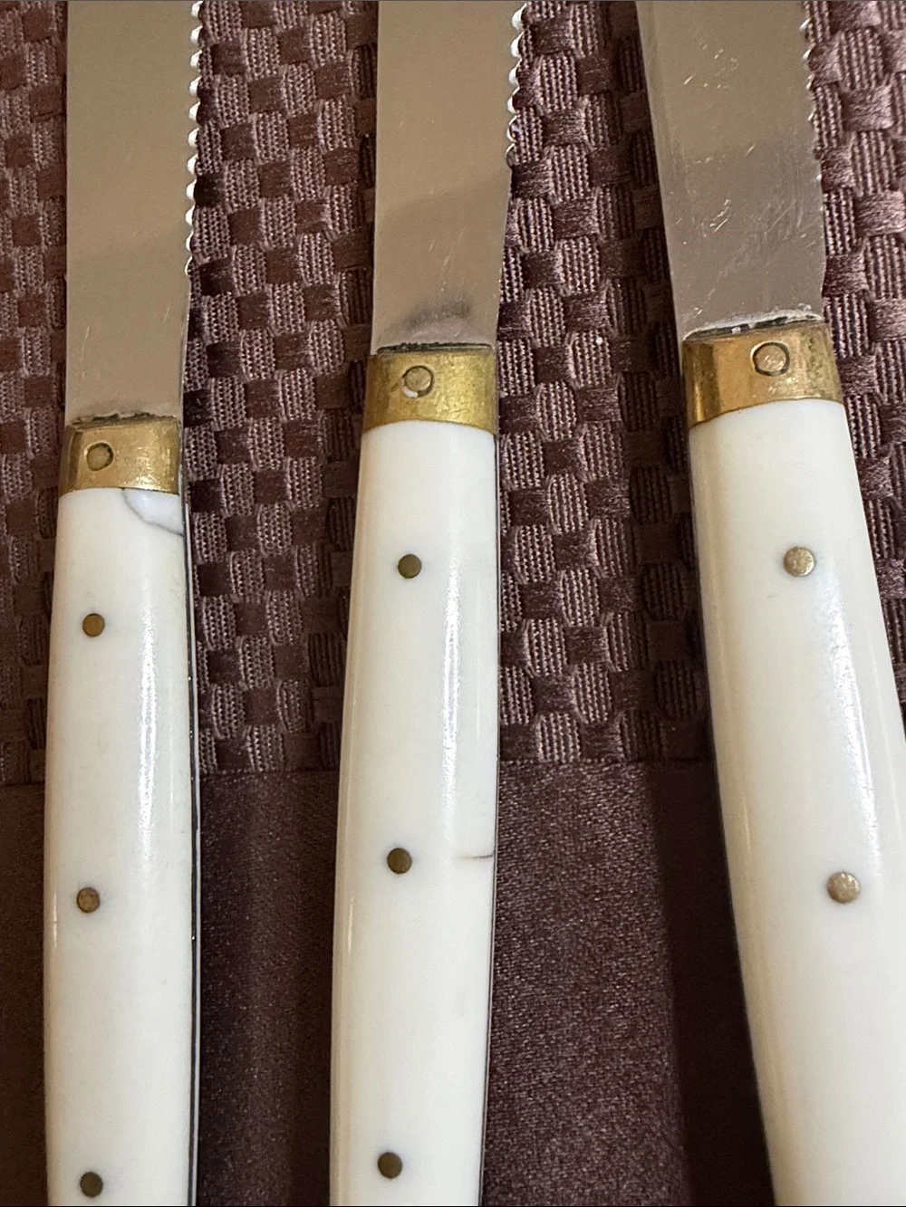 Vintage set of Neiman Marcus Made in France serrated knives